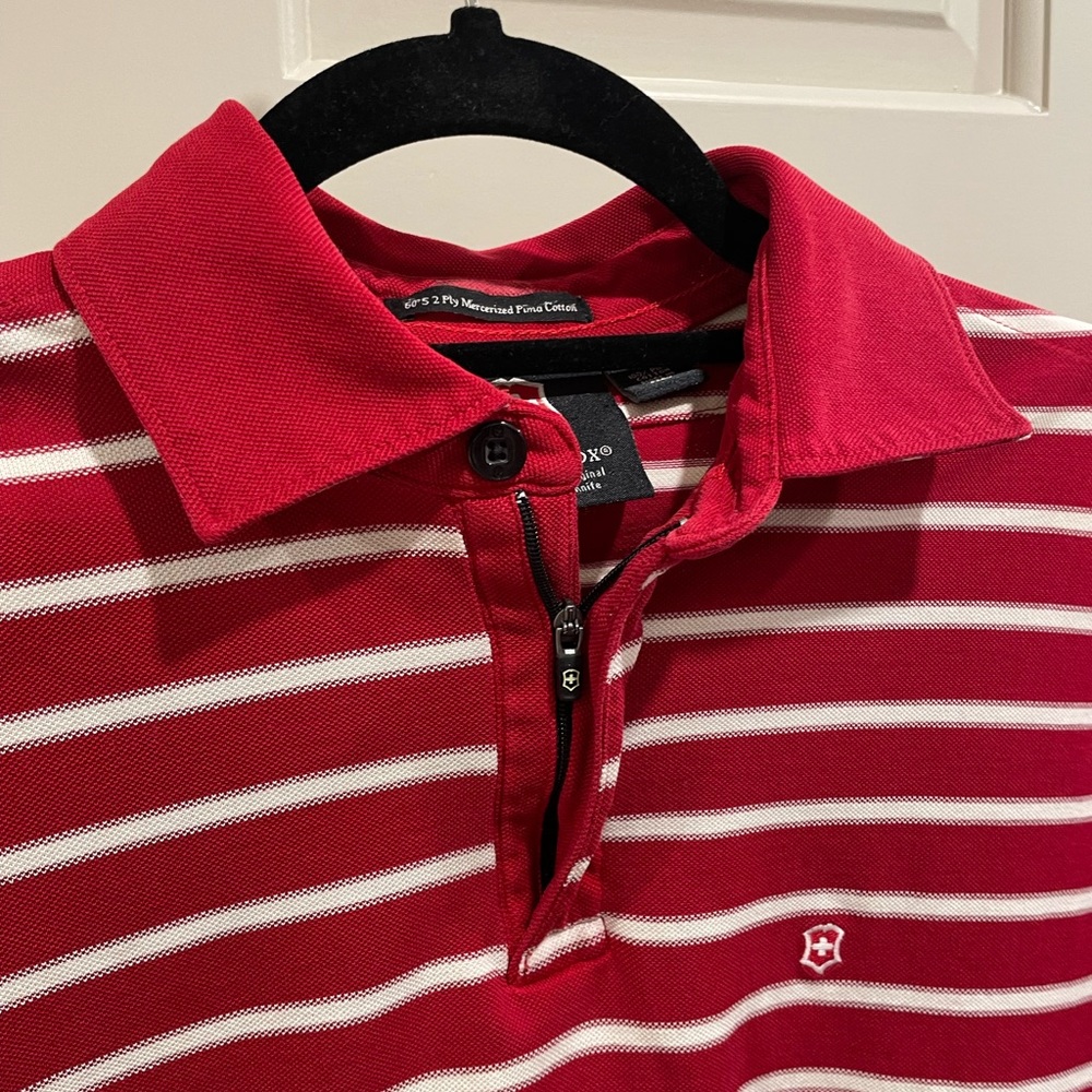 Victorinox / Swiss Army Men’s Medium Short Sleeve Mercerized Pima Cotton Polo